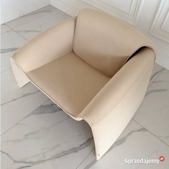Designerski Nowoczesny Fotel SPIDER Jasny Beż Warszawa