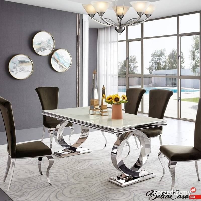 Zestaw mebli glamour Buffalo stół ława stolik