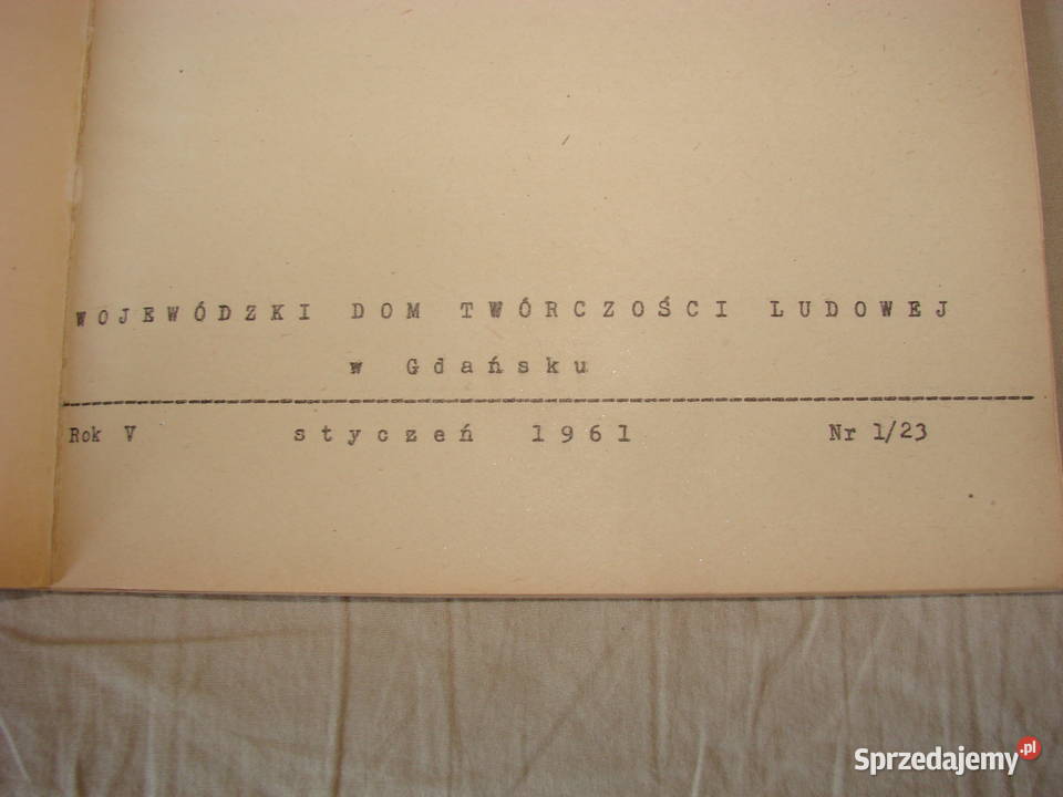 Biuletyn Wojewódzki Dom Twórczości Ludowej w sprzedam