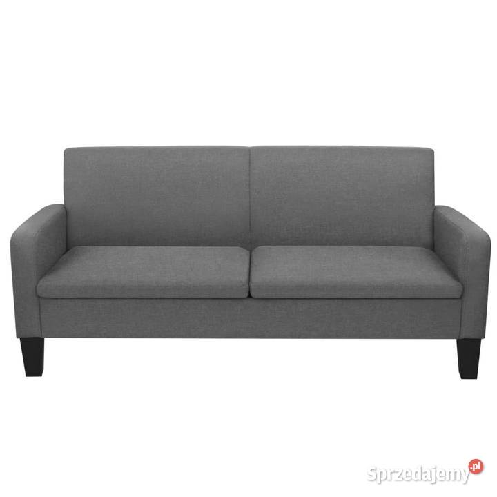 Kanapa 3osobowa ciemnoszara 180 x 65 x 76 mazowieckie Warszawa