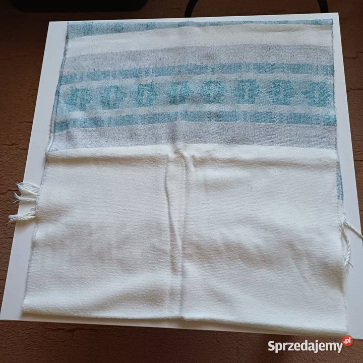 Szalik biało niebieski 200x48 Sieradz