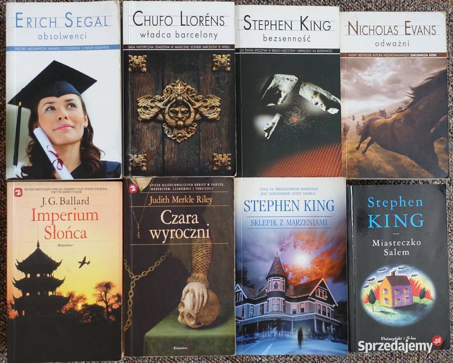 Zestaw książki 8 King Ballard Evans Segal