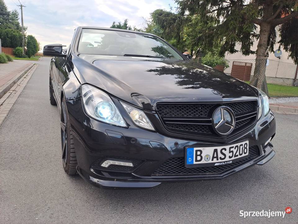 Mercedes E350 AMG Cabrio 30V6 Czarny z Niemiec wielkopolskie Pleszówka sprzedam