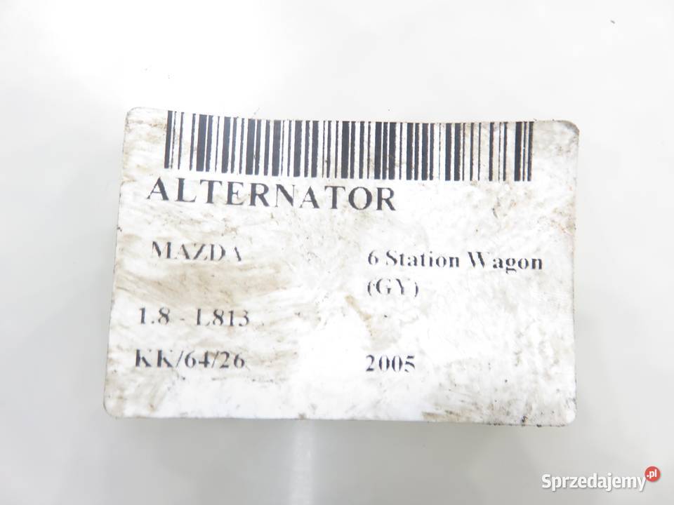 ALTERNATOR MAZDA 6 Station Wagon GY 18 L813 osobowe Układ elektryczny silnika małopolskie