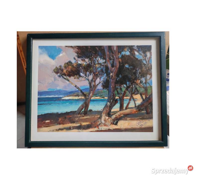 ocean indyjski spokojny malezja wybrzeże obrazek Antyki, Sztuka, Kolekcje Kielce sprzedam