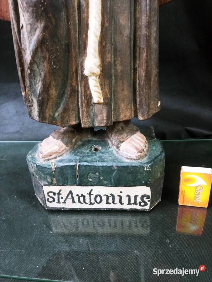 Rzeźba Święty Antoni 695 Drewno Dąb Nowa Sól