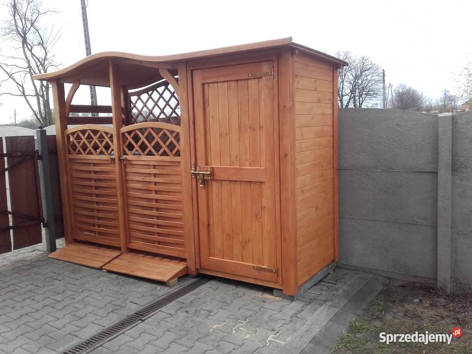 Zadaszenie na kosz 2 x 11m narzędziówka 1 x 11m