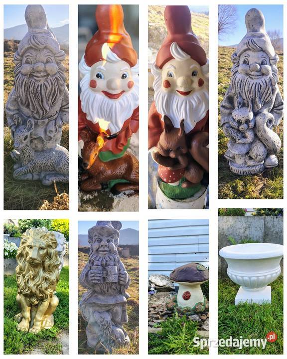 Krasnale z betonu małopolskie sprzedam