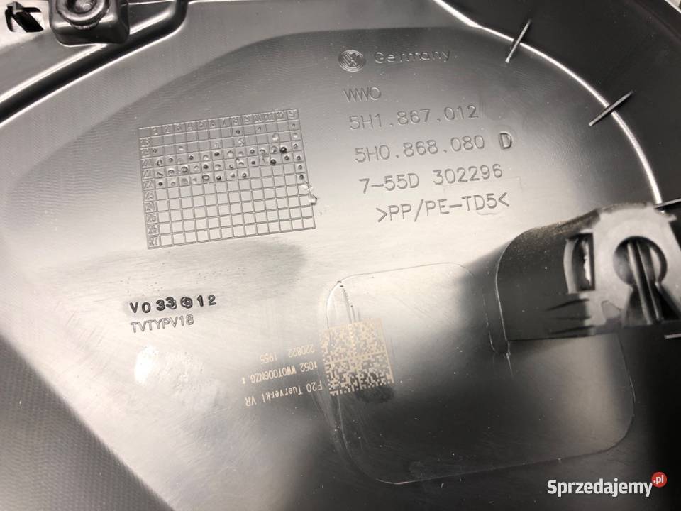 BOCZEK DRZWI PRAWY PRZÓD VW GOLF VIII Hatchback osobowe