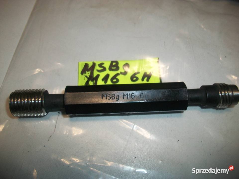 Sprawdzian gwintu wewnętrzego M16 6H typ MSBg Olkusz