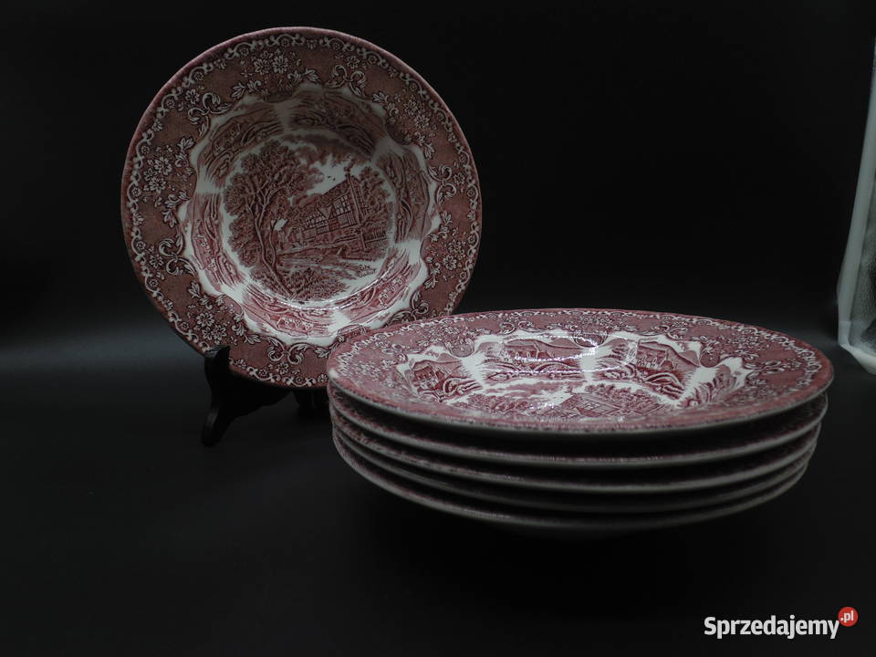 Talerze głębokie do zupy Grindley ENGLAND 6 Raszków