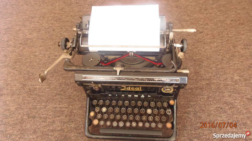 Stara maszyna do pisania IDEAL Katowice