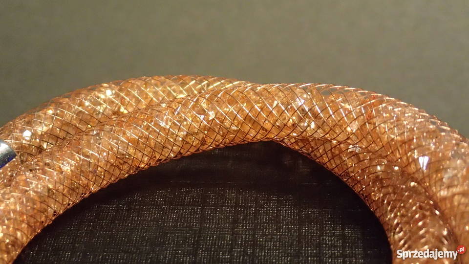 Różowa Bransoletka Damska Kryształki NOWA Sosnowiec