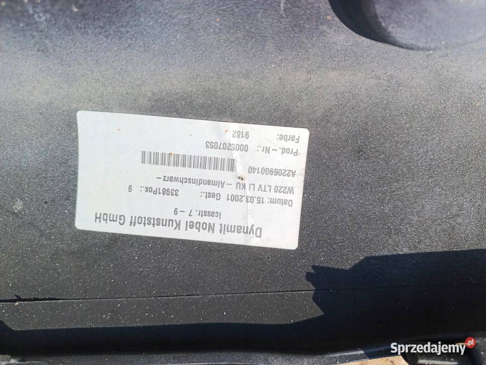 LISTWA NAKŁADKA PROGU LEWA 182 MERCEDES W220 wielkopolskie sprzedam