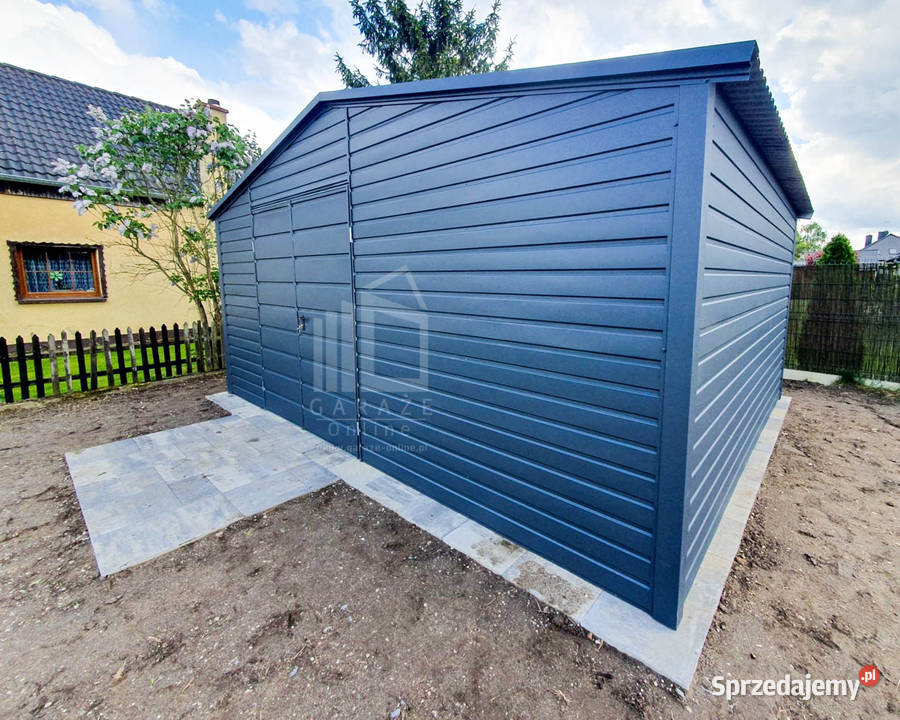 Schowek Domek Ogrodowy 5x4m Brama Dwuskrzydłowa