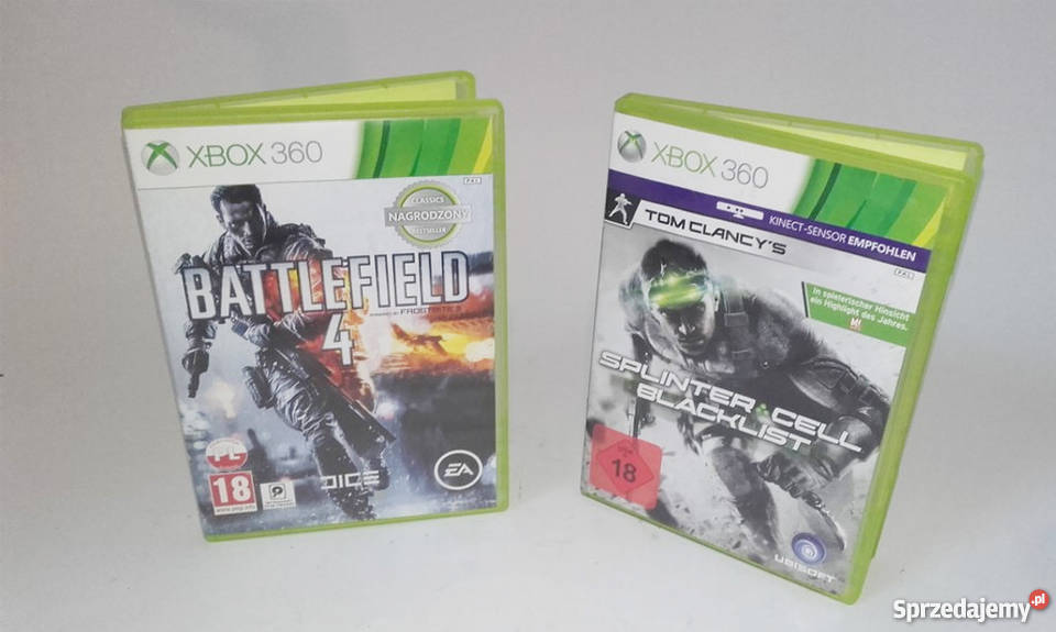 XBOX 360 BATTLEFIELD 4 SPLINTER CELL BLACKLIST Xbox360 Ropczyce