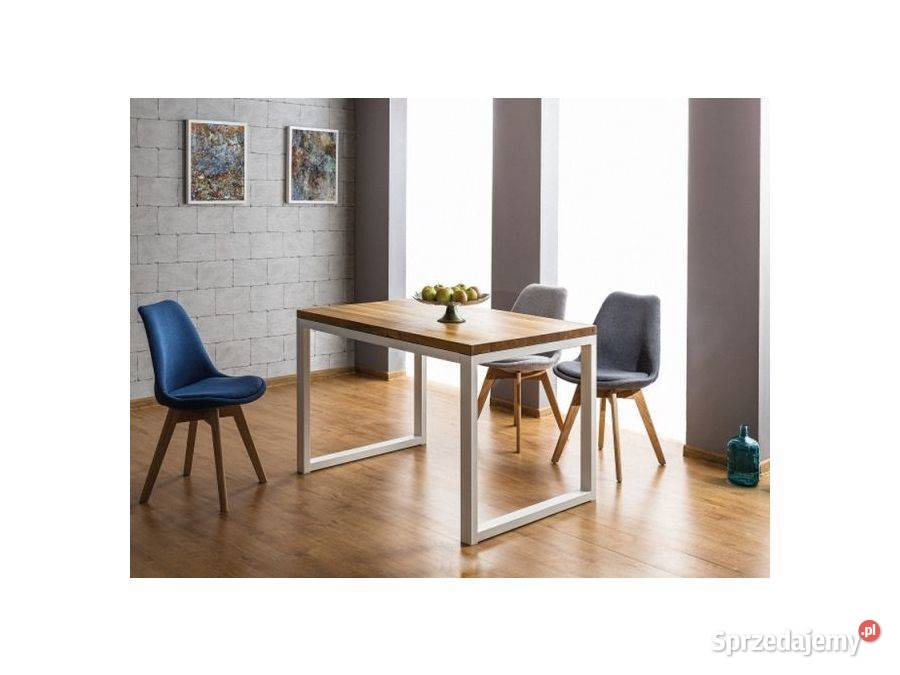 Stół Dębowy LORAS II 4 krzesła DIOR VELVET Opole