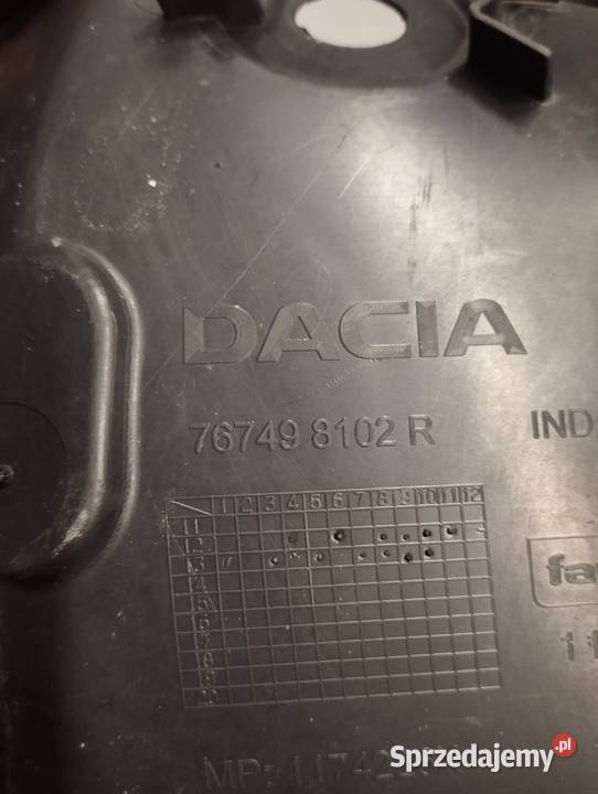 Nadkole lewy tył Dacia Sandero II 767498102R sprzedam