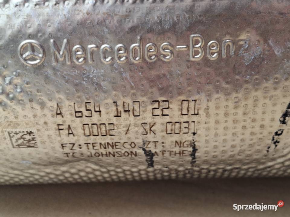 MERCEDES W205 W213 W223 W253 OM654 KATALIZATOR Bieleń