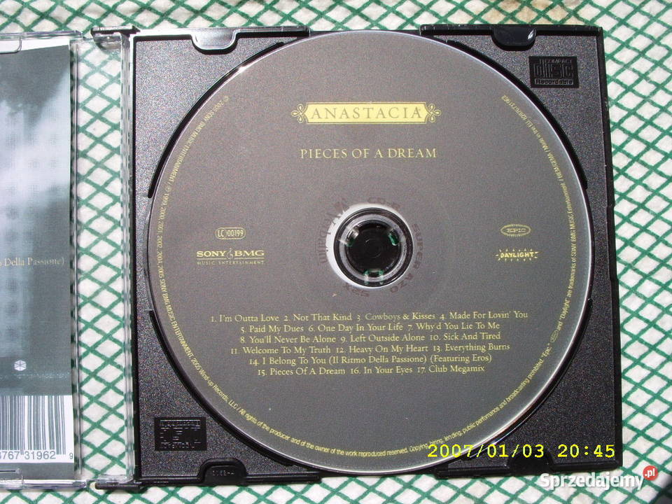 POP CD ANASTACIAPIECES OF A DREAM dolnośląskie Wołów