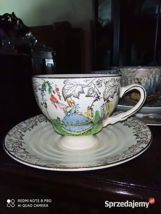 Filiżanka z Damą w ogrodzie Syg Empire England Gdańsk