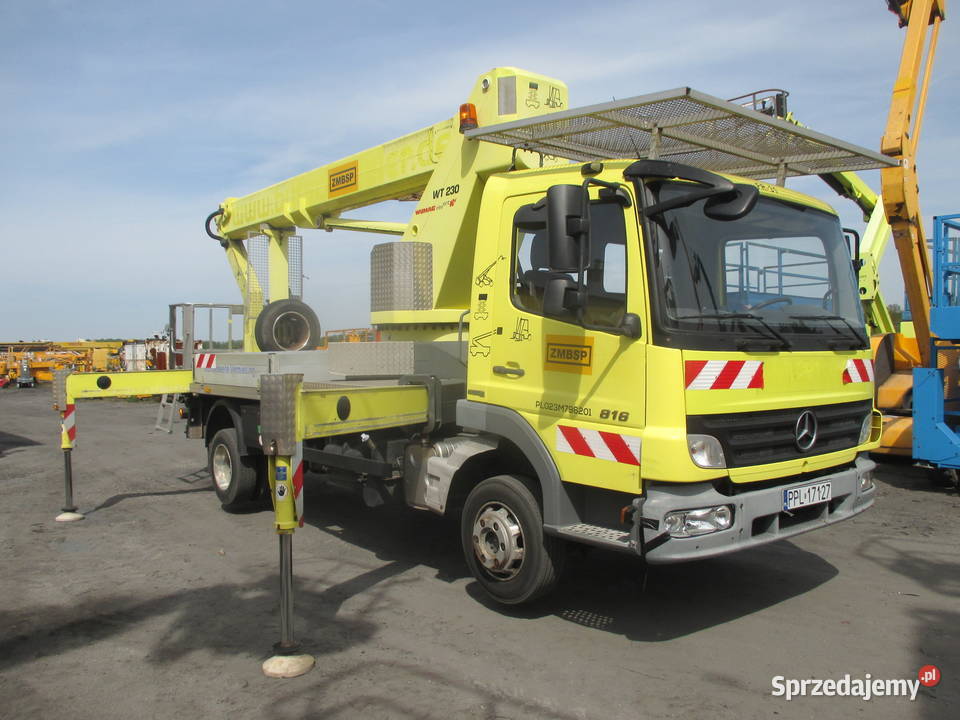Podnośnik koszowy Wumag WT230 na samochodzie Dźwigi, podnośniki Pleszew