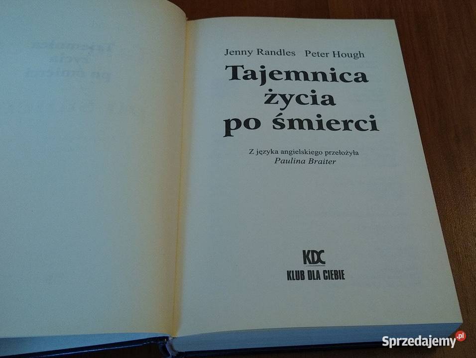 Tajemnica życia śmierci Jenny Randles Peter ISBN 8374040114 Gdańsk sprzedam