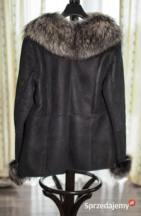 Kurtka zamszowa z lisem Kurtki i płaszcze Mrzezino