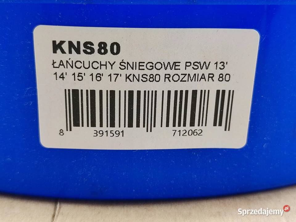 ŁAŃCUCHY ŚNIEGOWE 1 PARA PSW 9mm 13 17 ROZMIAR lubelskie