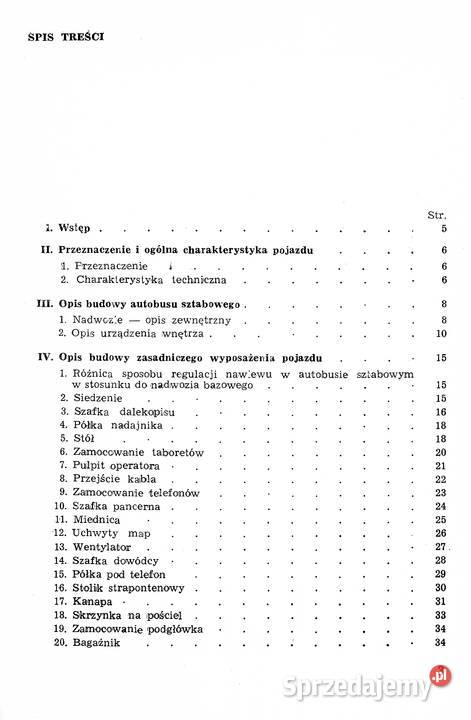 Instrukcja obsługi autobusu sztabowego as2566 Pozostałe