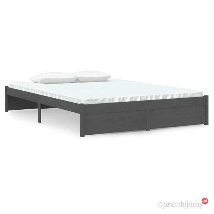 Rama łóżka szara lite drewno 140 x 200 WM814951 205cm Warszawa sprzedam