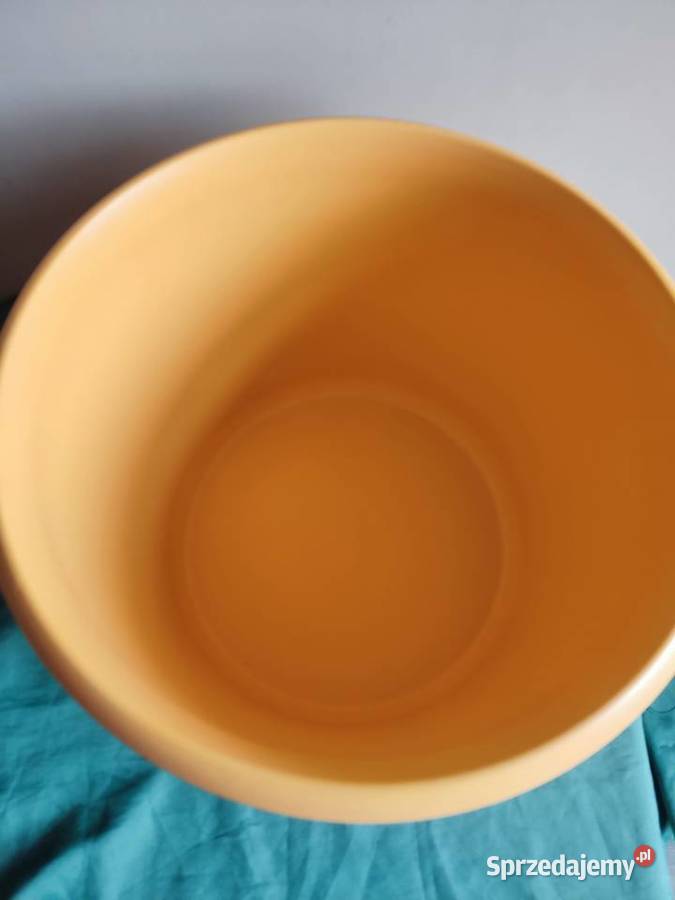 Donica doniczka ceramiczna pomarańczową fi 37 Głuchołazy sprzedam