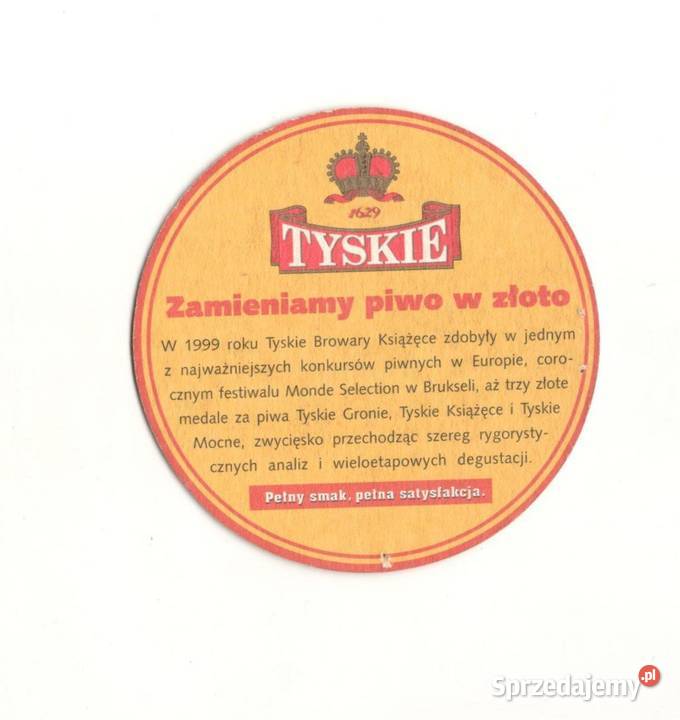 Tyskie podstawka do piwa 29 Gliwice
