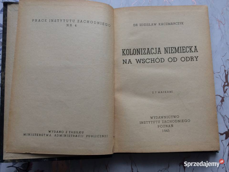 3108 Kolonizacja Niemiecka Na Wschód Odry Antykwariat
