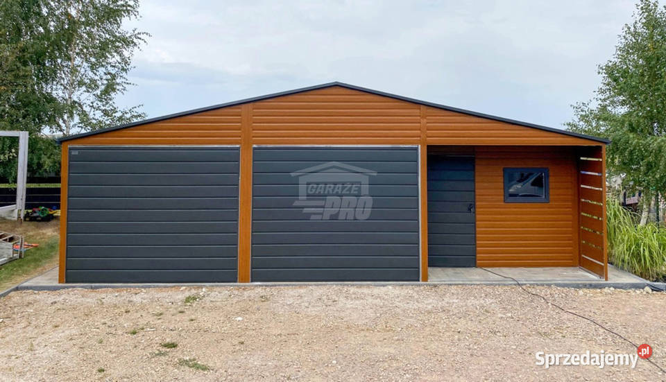 Garaż blaszany 5x9m wnęka 2x brama drzwi okno kujawsko-pomorskie Bydgoszcz