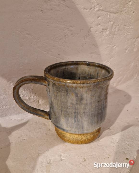 KUBEK niebiesko szary provensalski ceramika Lublin