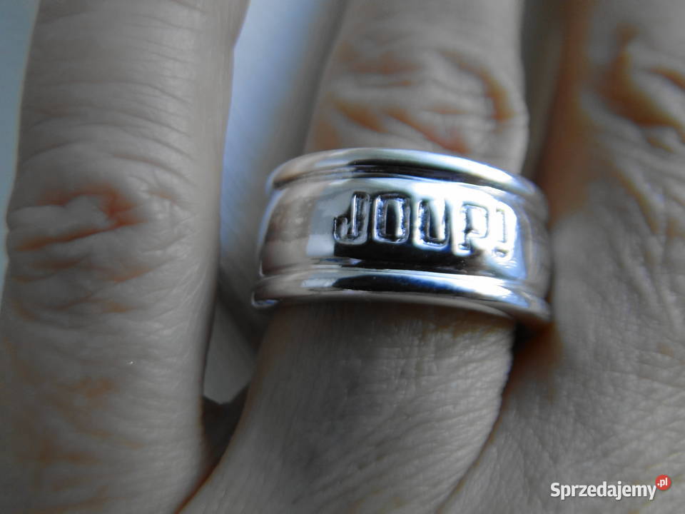 Masywna obrączka regulowana srebro 925
