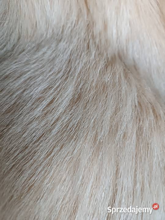 Naturalne futro z długim włosem vintage Kurtki i płaszcze