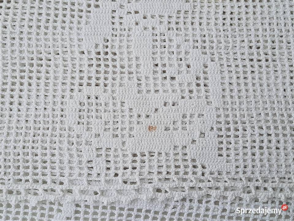 Bawełniany obrus szydełkowy 100 x 125 Łódź