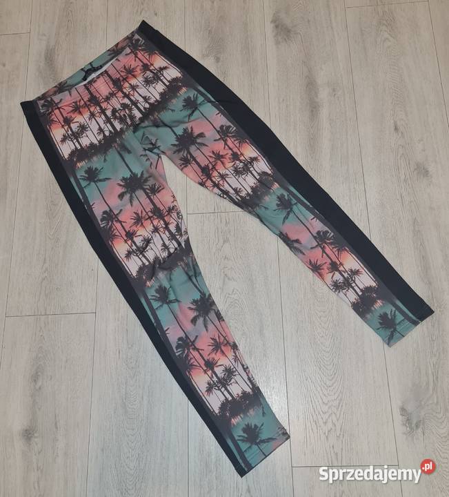 Legginsy damskie Atmosphere palmy 40L kolorowy