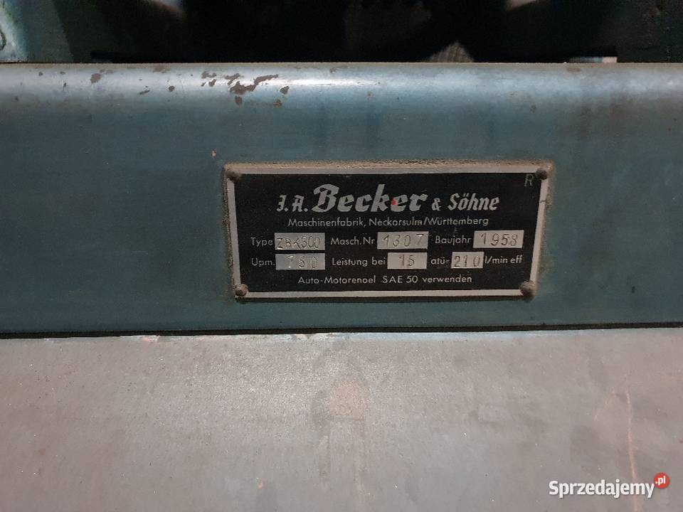 Kompresor Becker Sohne 300l silnik Bauknecht