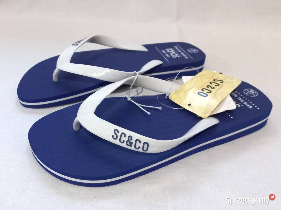 Klapki niebieskie Japonki r 36 SCCO Unisex dobra Białystok