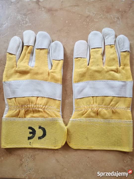 Rękawice robocze skórzane ochronne budowlane Sieradz sprzedam