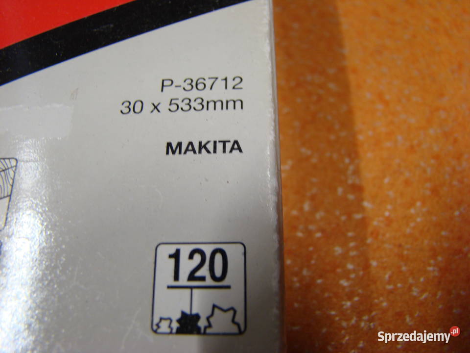 Taśma szlifierska MAKITA 30x533mm Granulacja120 Bielsko-Biała