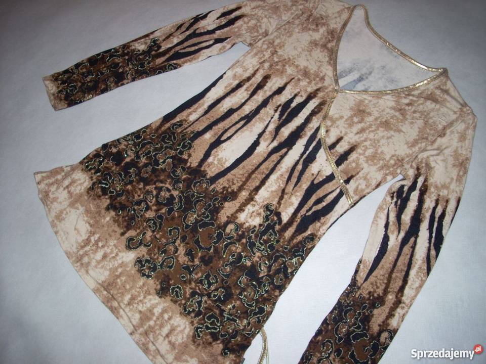 TUnika Bluzka ze Złotą Lamówką J NOwa 36 38 Nowy Sącz