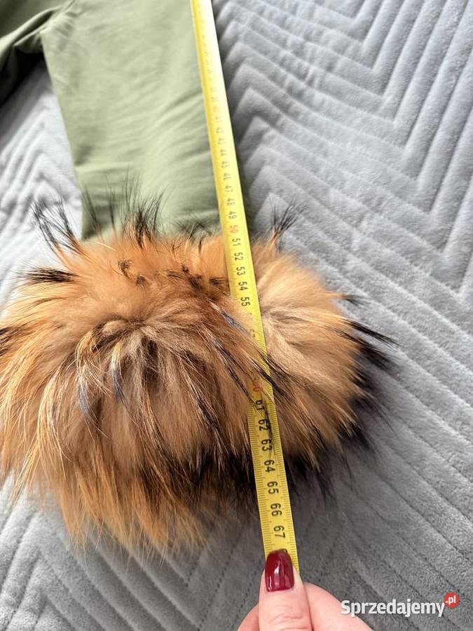 Parka z obszyciem naturalnym jenot mazowieckie Nowy Dwór Mazowiecki sprzedam