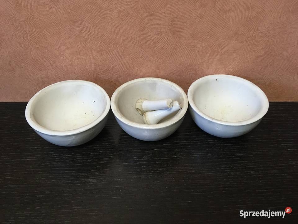 Ćmielów porcelanowe pojemniki apt i moździerze 1 sprzedam