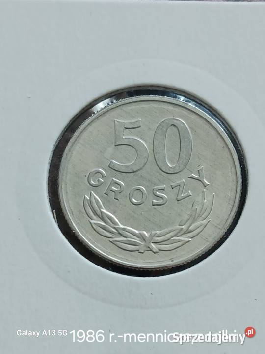 50 Groszy PRL 1986 r Menniczez rolki Typ A Numizmatyka Konin sprzedam