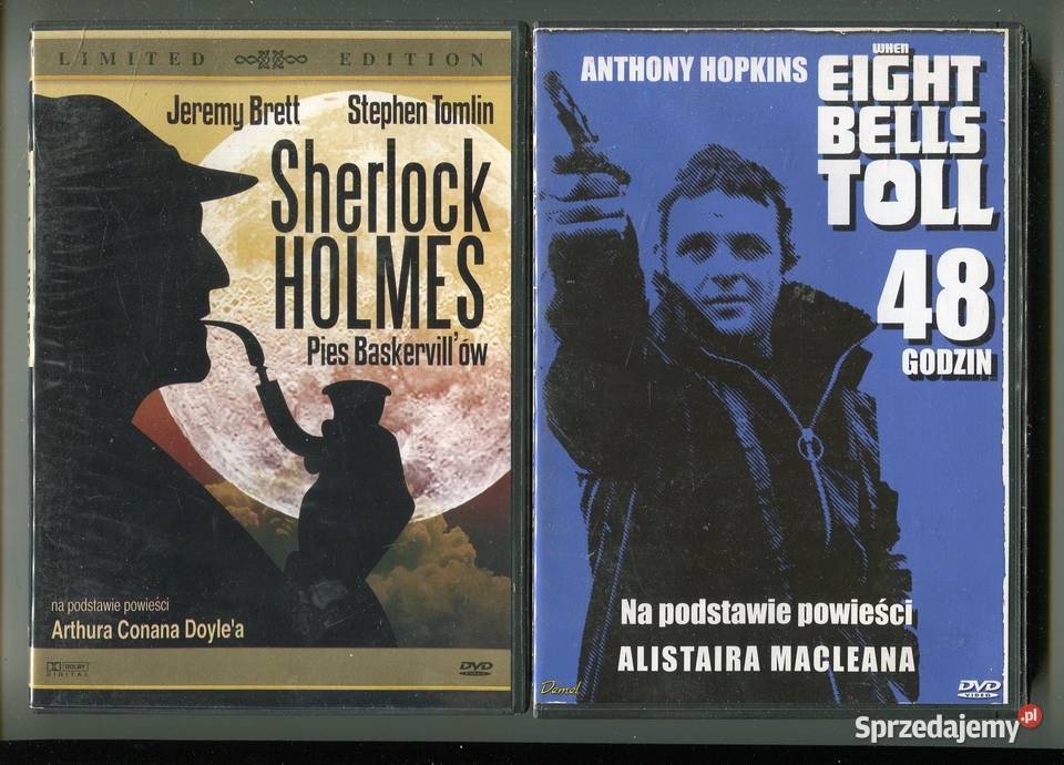 48 godzin Hopkins Pies Baskervillów 2 filmy DVD Szczecin