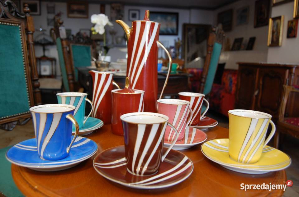 Kultowy serwis kawowy Krokus Ćmielów Lublin sprzedam
